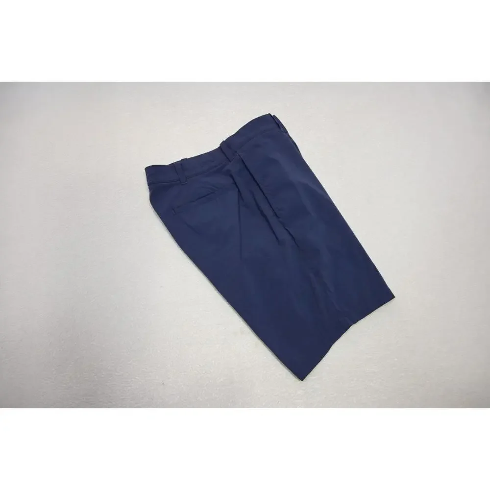 J Crew Flex Gramercy Golf Shorts Stretch Blue Flat Athletic Wicking Mens Size 31